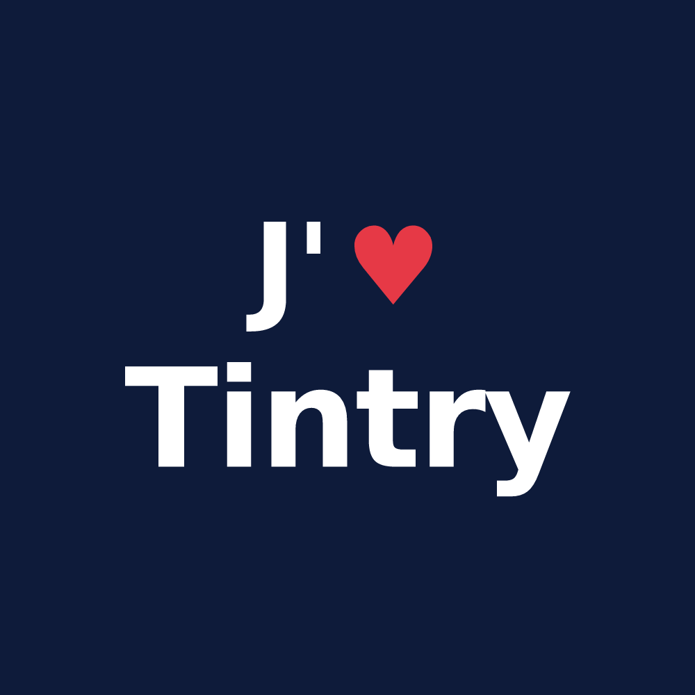 T-shirt personnalisé Tintry — design J'aime Tintry