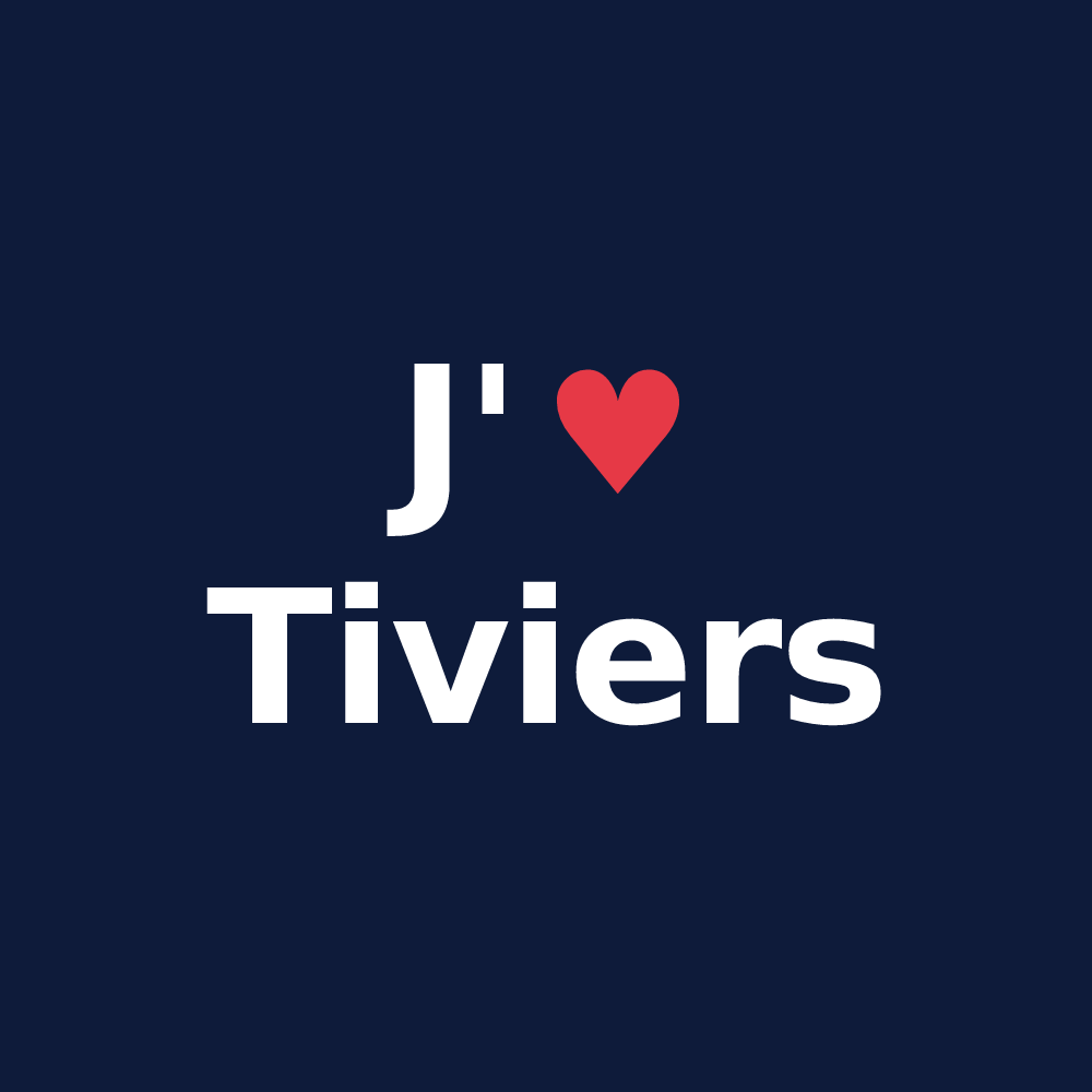 T-shirt personnalisé Tiviers — design J'aime Tiviers