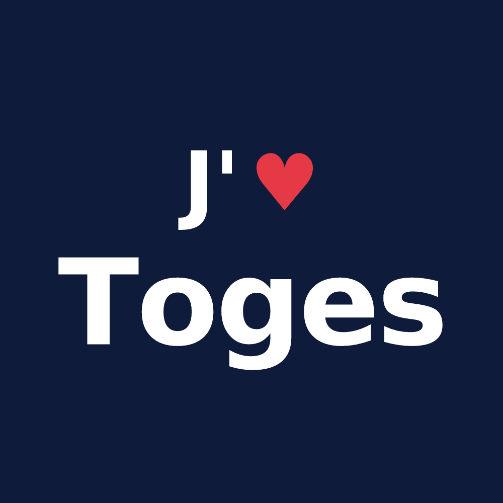 T-shirt personnalisé Toges — design J'aime Toges