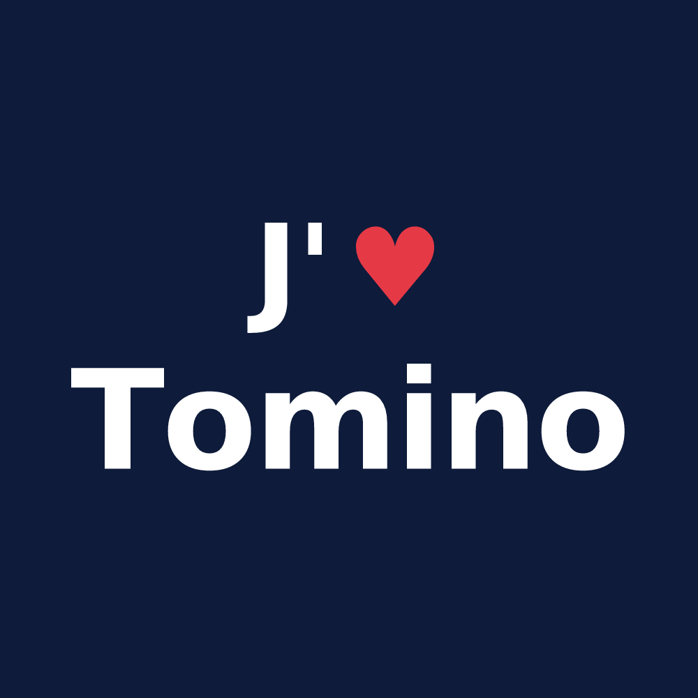T-shirt personnalisé Tomino — design J'aime Tomino