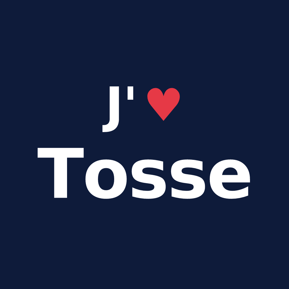 T-shirt personnalisé Tosse — design J'aime Tosse