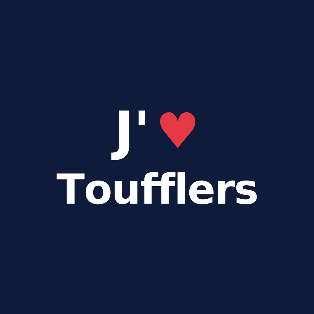 T-shirt personnalisé Toufflers — design J'aime Toufflers
