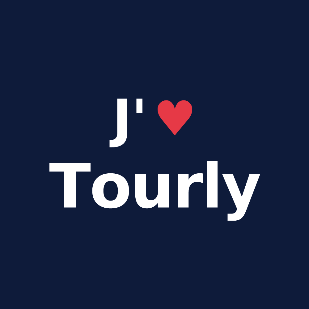 T-shirt personnalisé Tourly — design J'aime Tourly