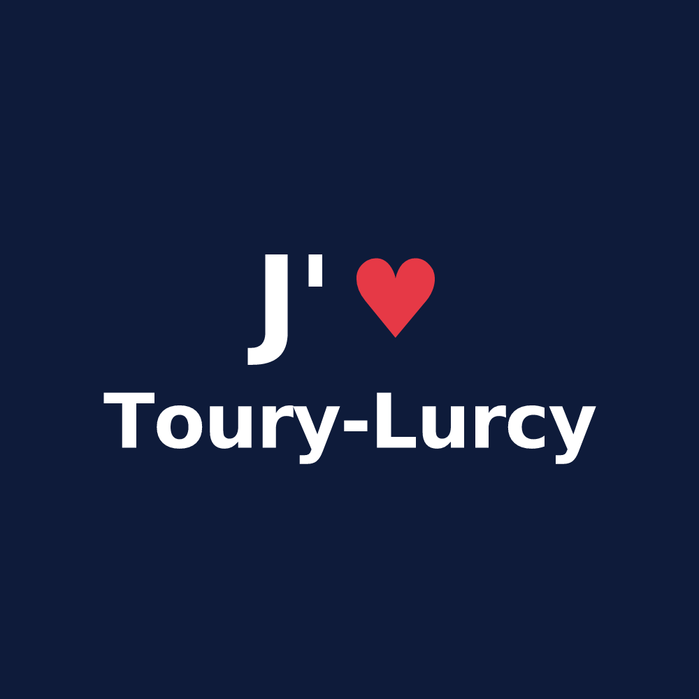 T-shirt personnalisé Toury-Lurcy — design J'aime Toury-Lurcy