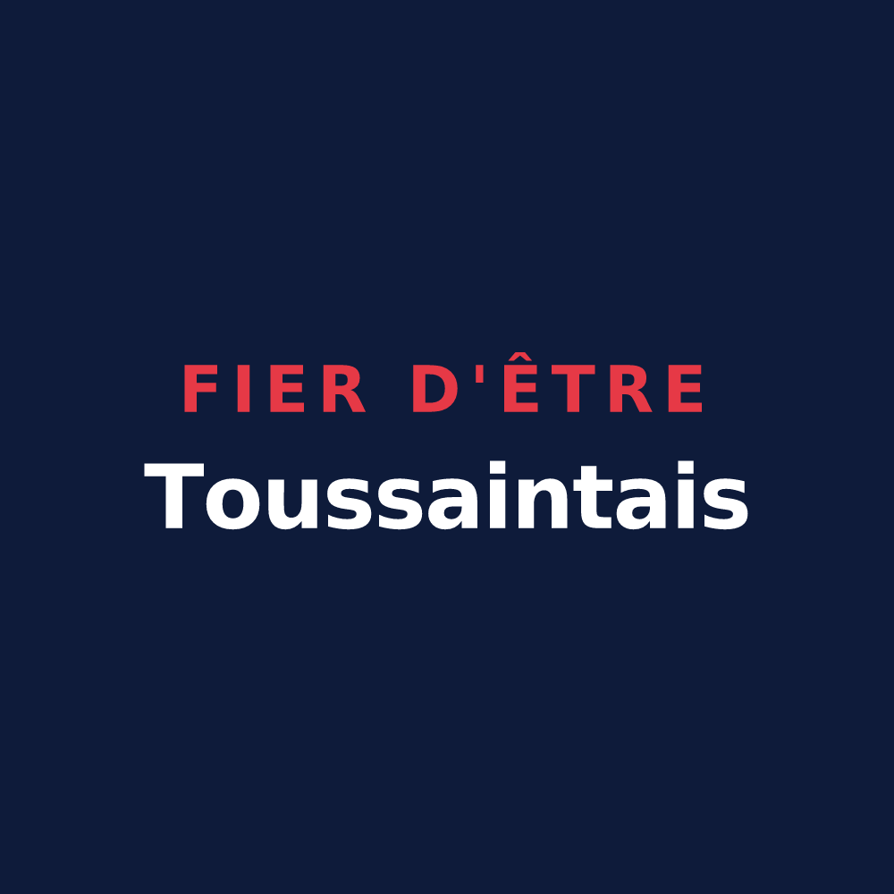 T-shirt « Fier d'être Toussaintais » — design pour Toussaint