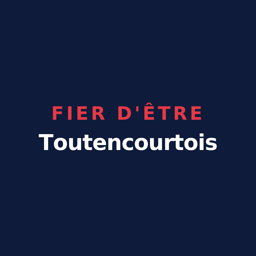T-shirt « Fier d'être Toutencourtois » — design pour Toutencourt
