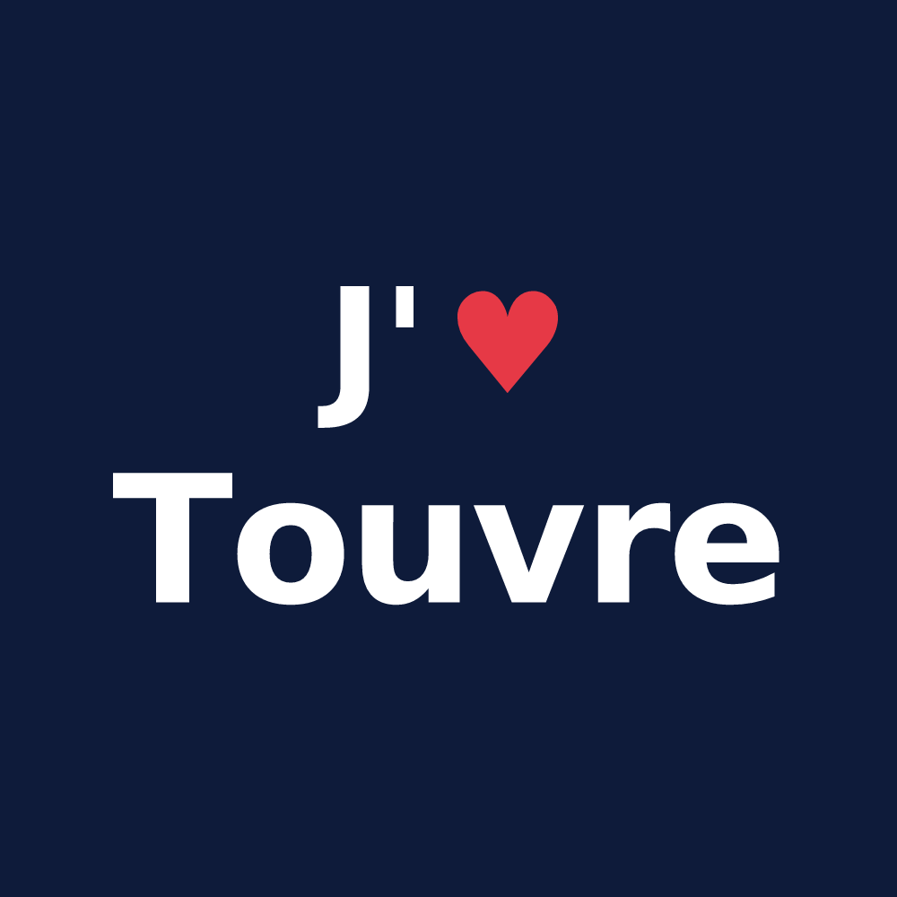 T-shirt personnalisé Touvre — design J'aime Touvre
