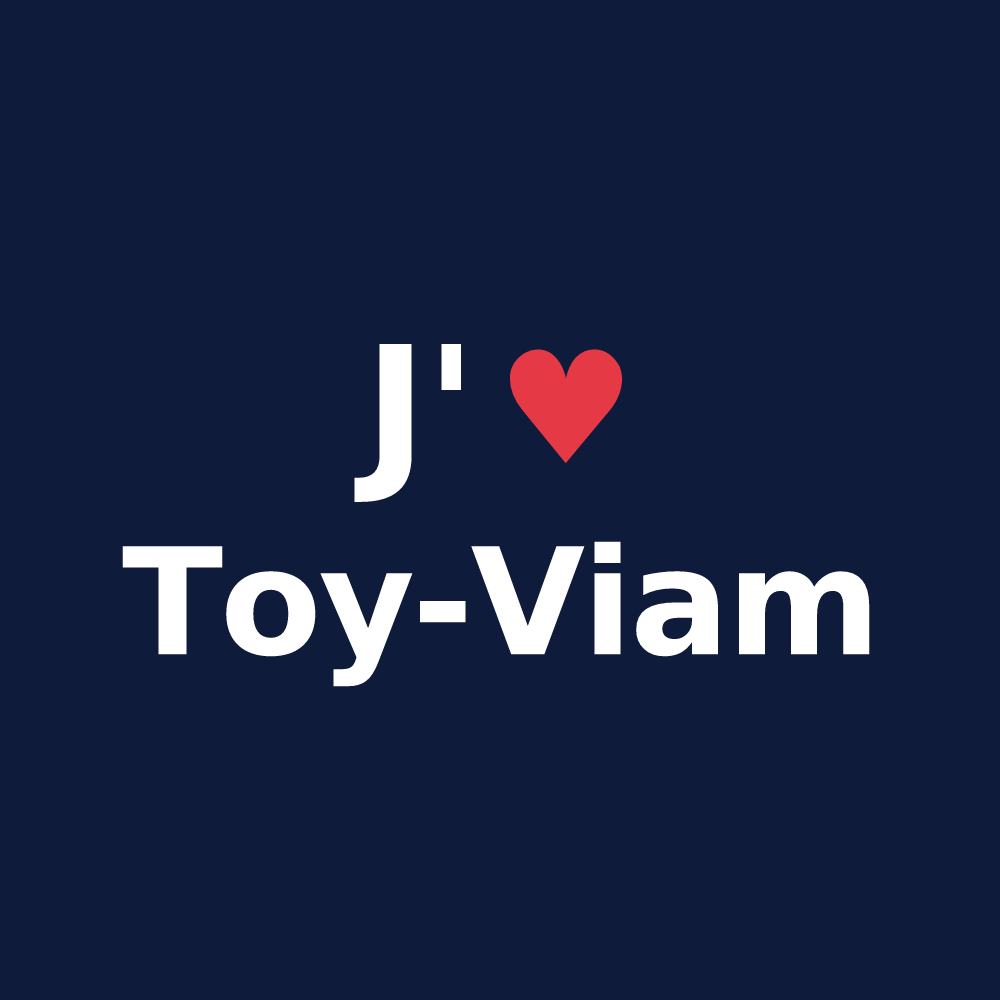 T-shirt personnalisé Toy-Viam — design J'aime Toy-Viam