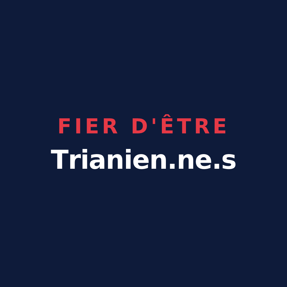 T-shirt « Fier d'être Trianien.ne.s » — design pour Traînou