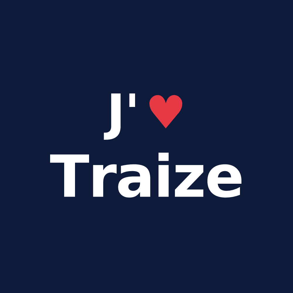T-shirt personnalisé Traize — design J'aime Traize