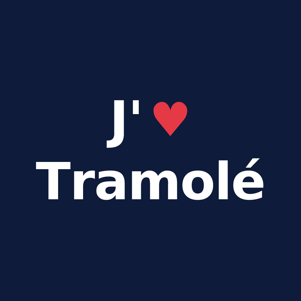T-shirt personnalisé Tramolé — design J'aime Tramolé