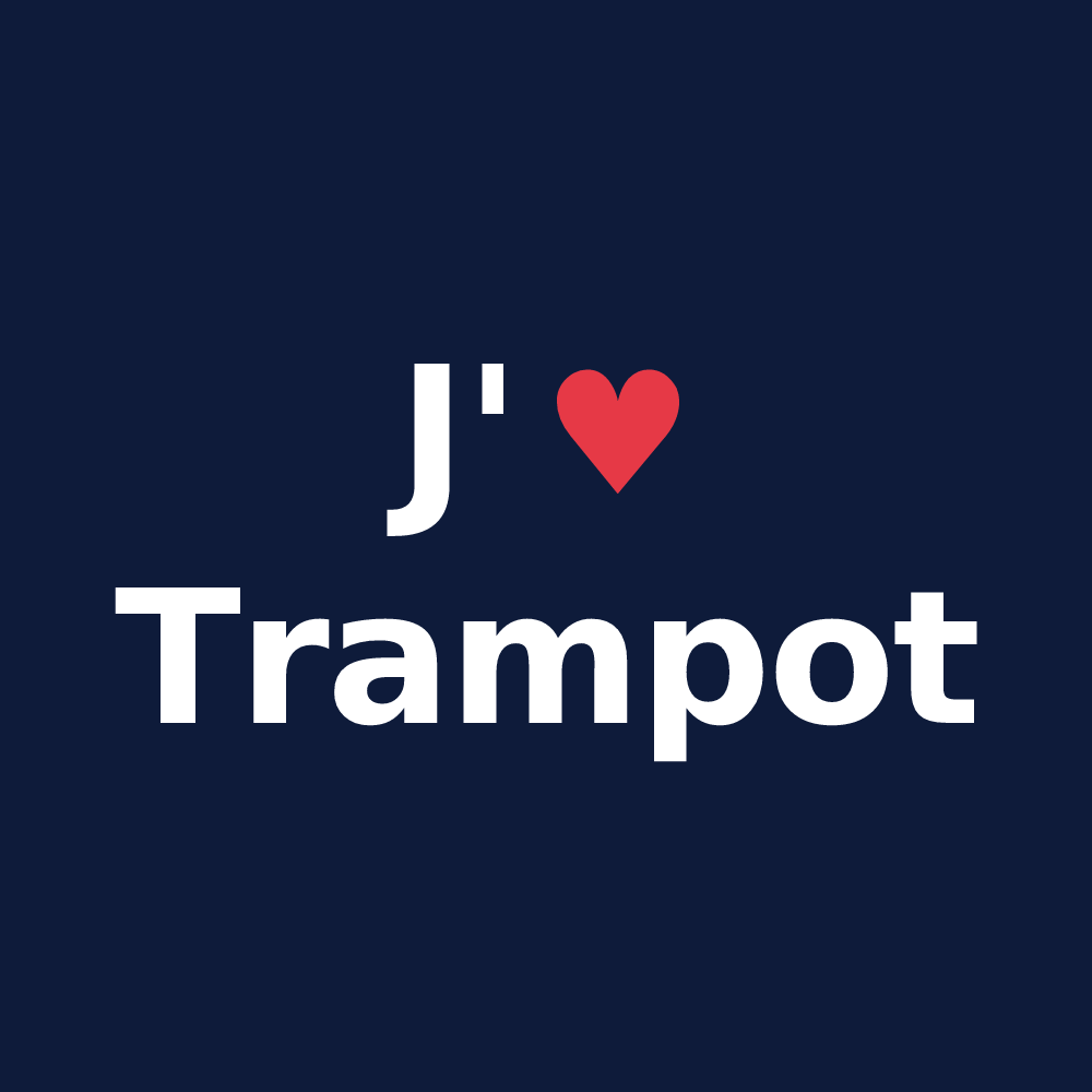 T-shirt personnalisé Trampot — design J'aime Trampot
