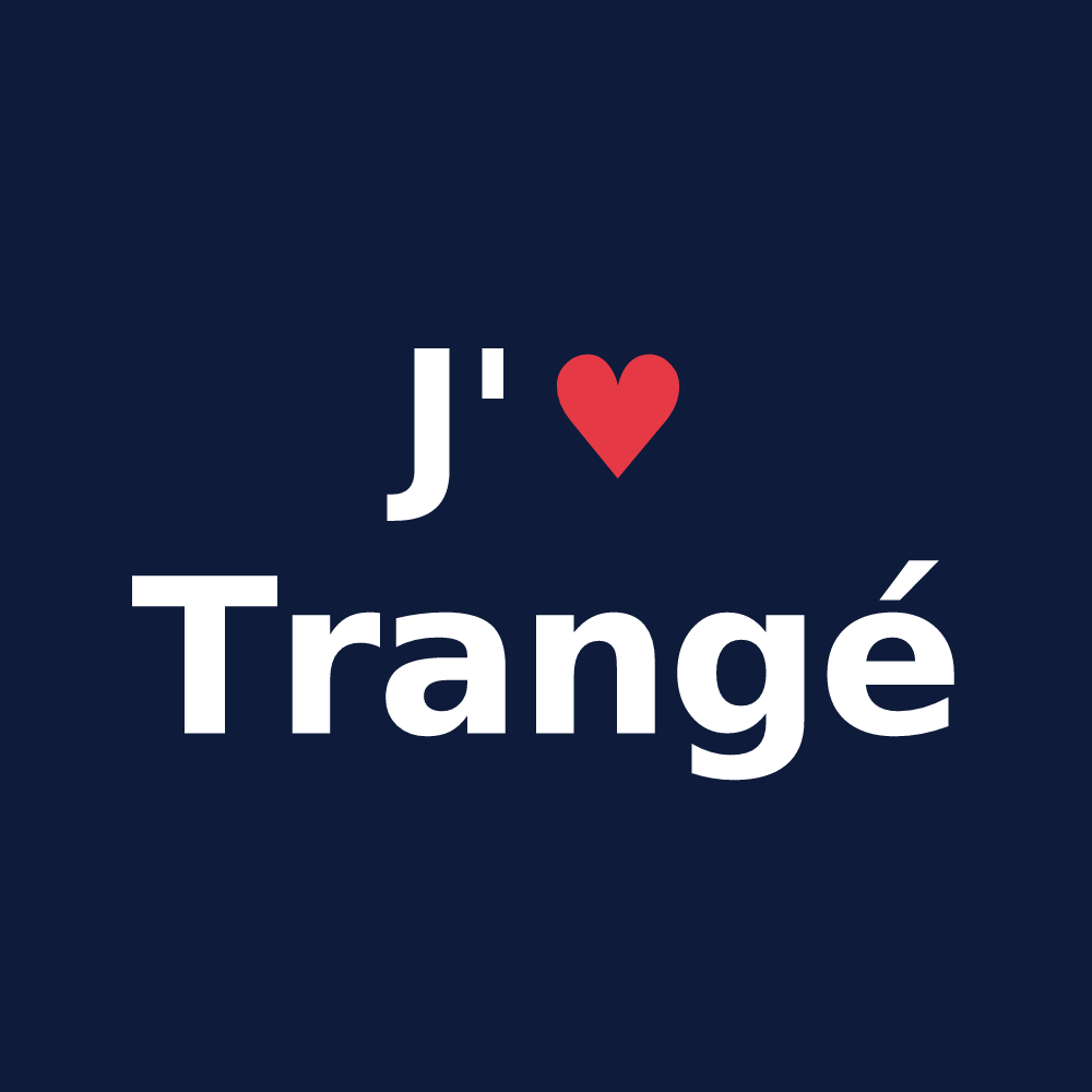T-shirt personnalisé Trangé — design J'aime Trangé