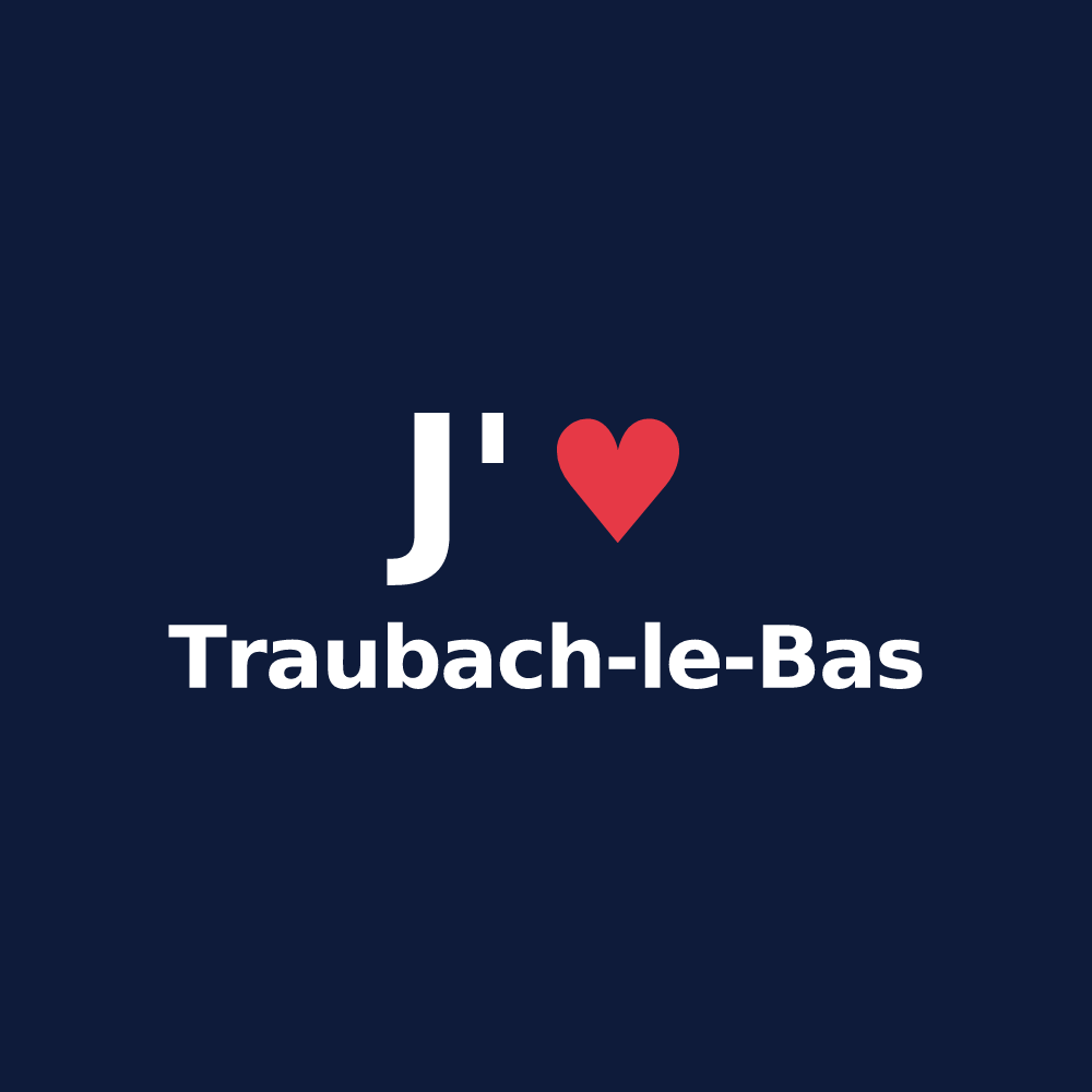 T-shirt personnalisé Traubach-le-Bas — design J'aime Traubach-le-Bas