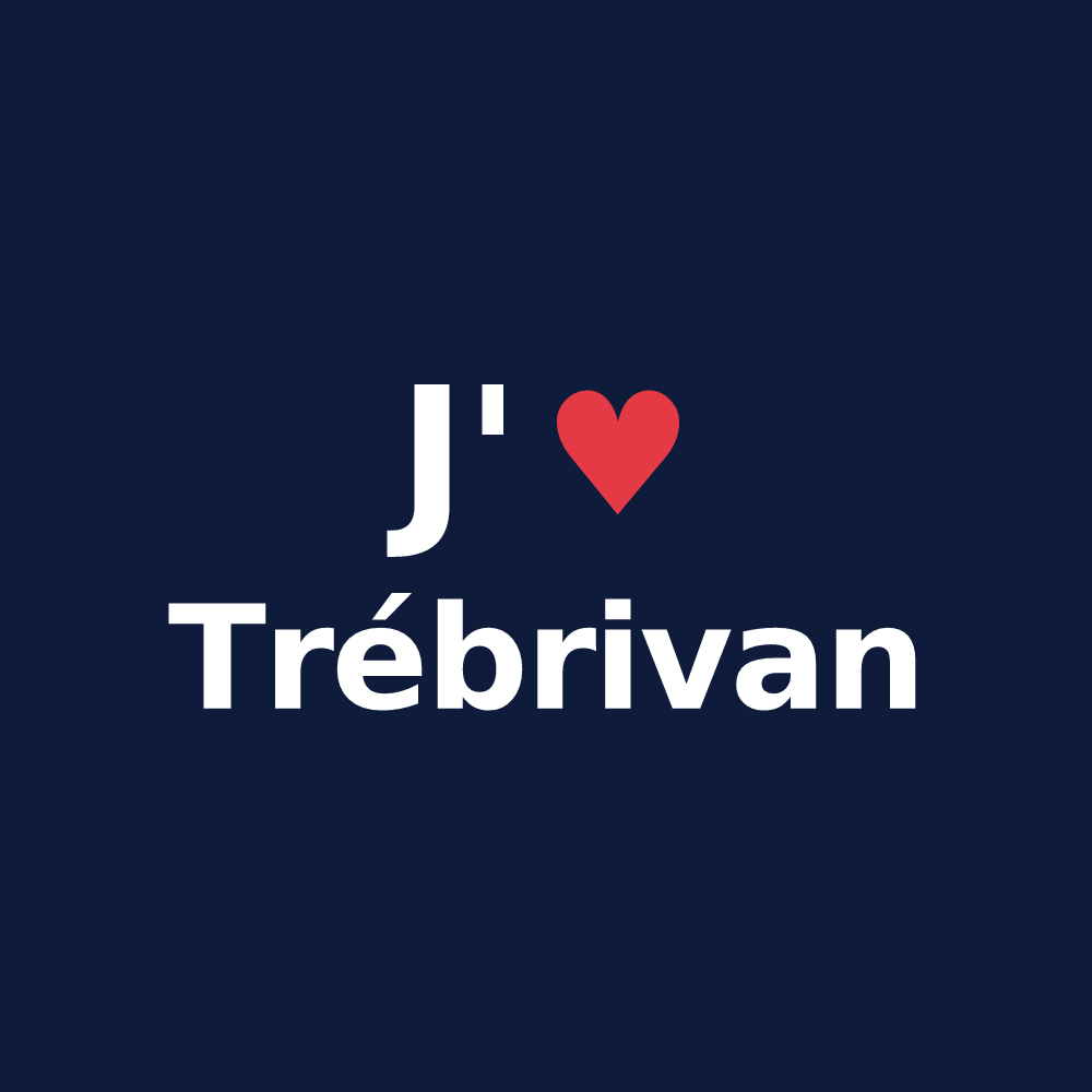 T-shirt personnalisé Trébrivan — design J'aime Trébrivan
