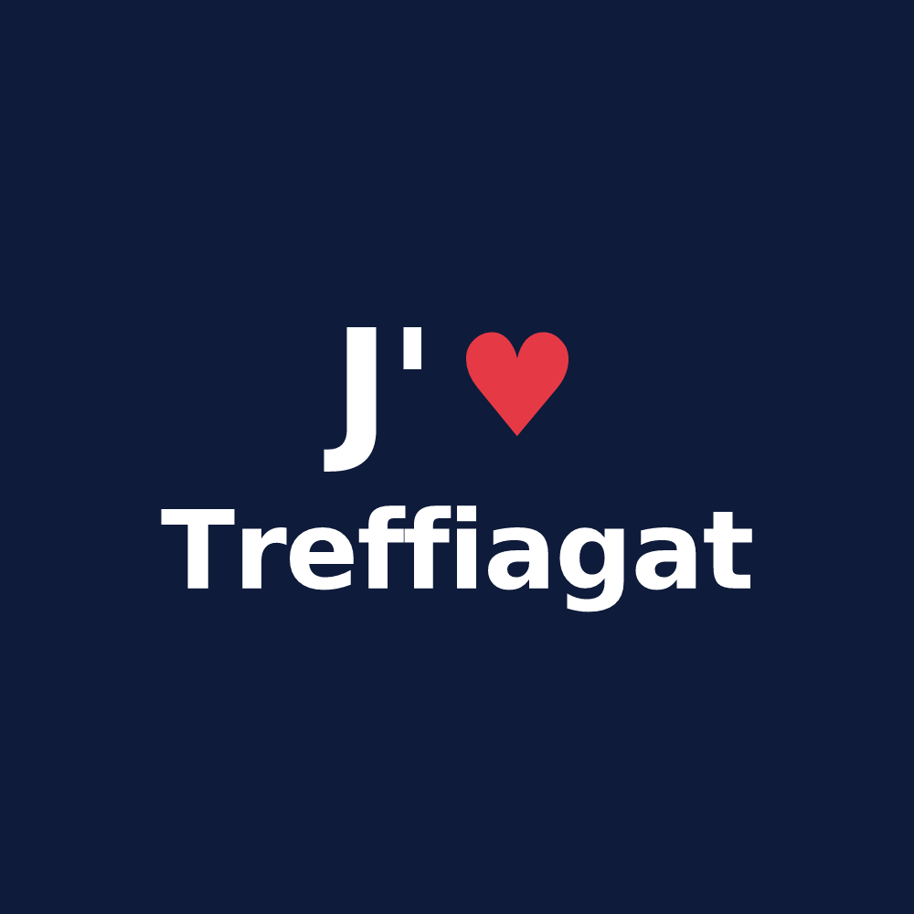 T-shirt personnalisé Treffiagat — design J'aime Treffiagat