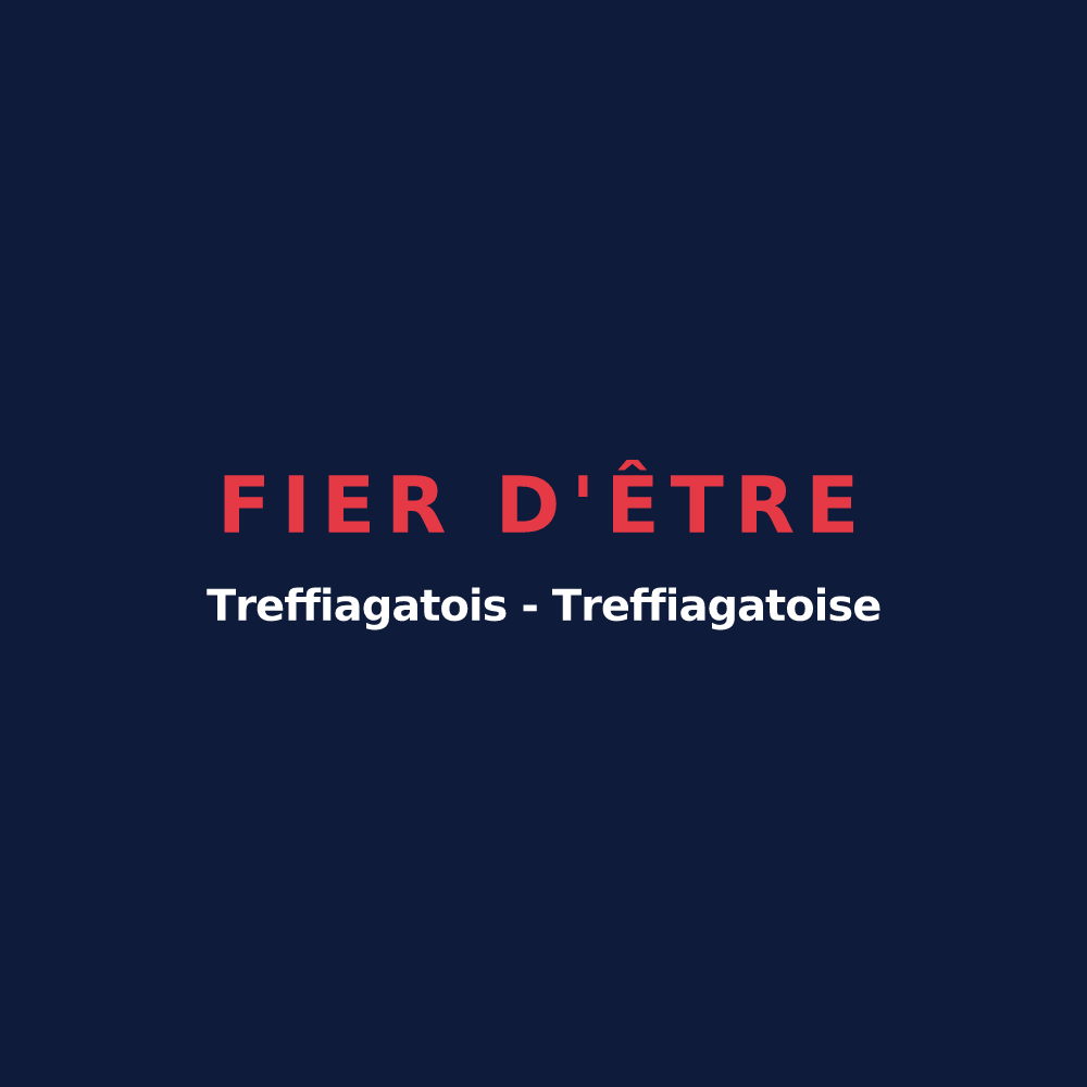 T-shirt « Fier d'être Treffiagatois - Treffiagatoise » — design pour Treffiagat