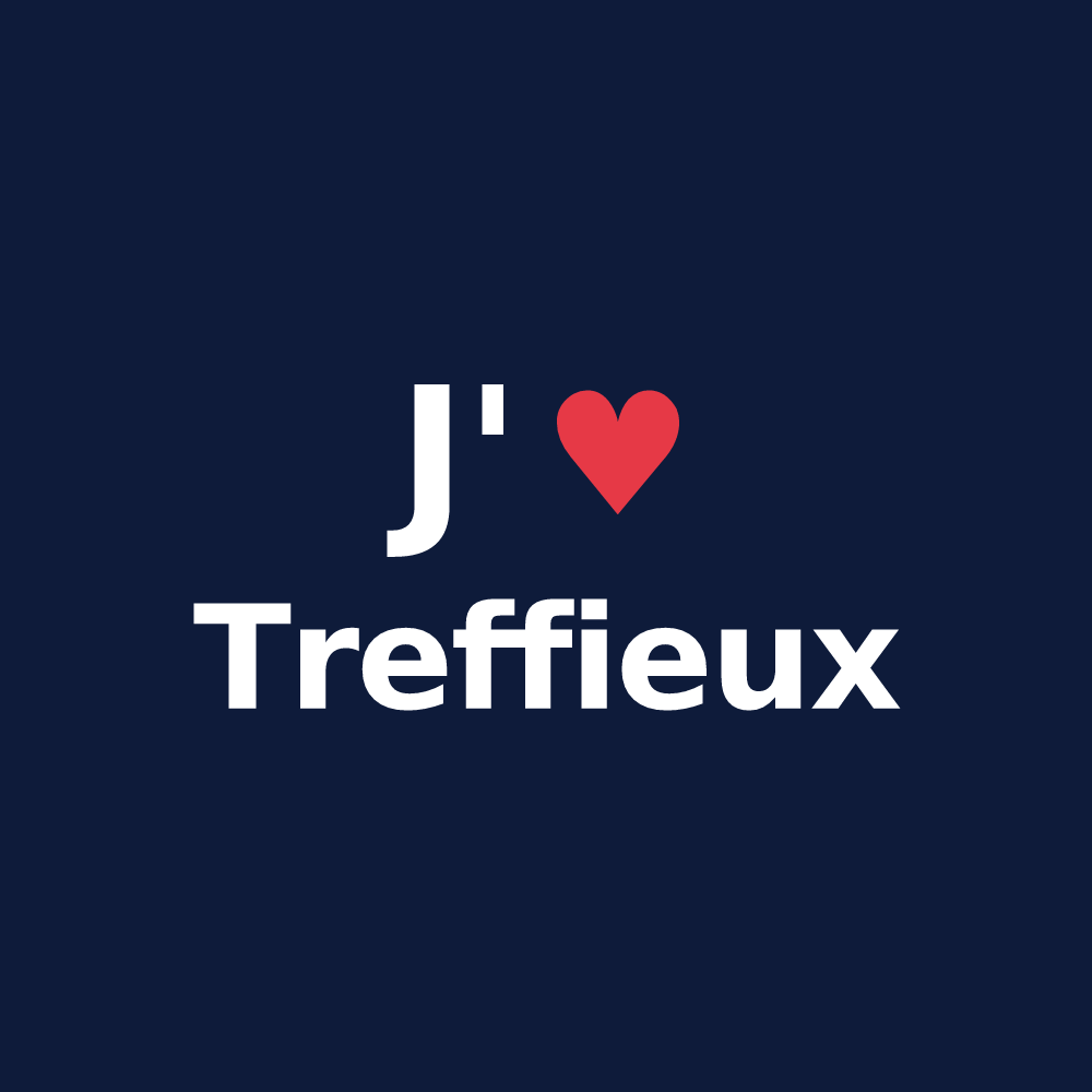 T-shirt personnalisé Treffieux — design J'aime Treffieux