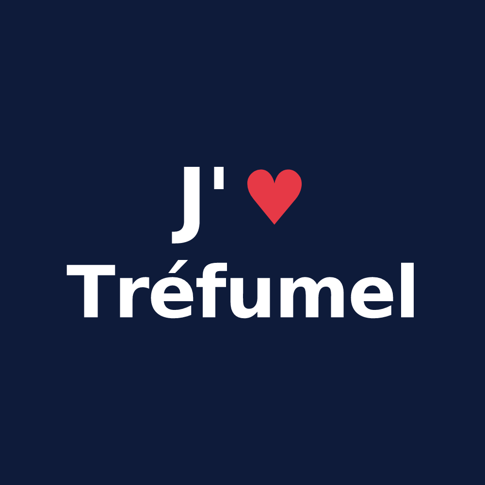 T-shirt personnalisé Tréfumel — design J'aime Tréfumel
