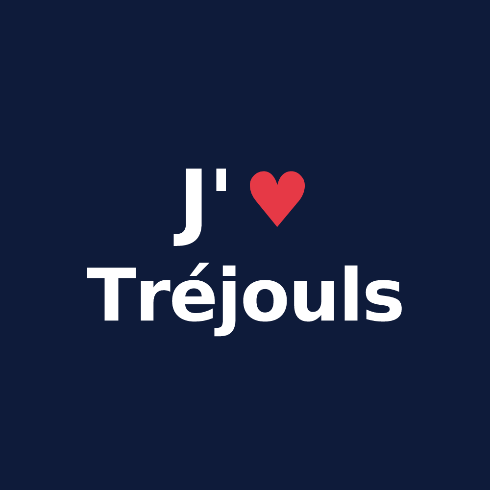 T-shirt personnalisé Tréjouls — design J'aime Tréjouls