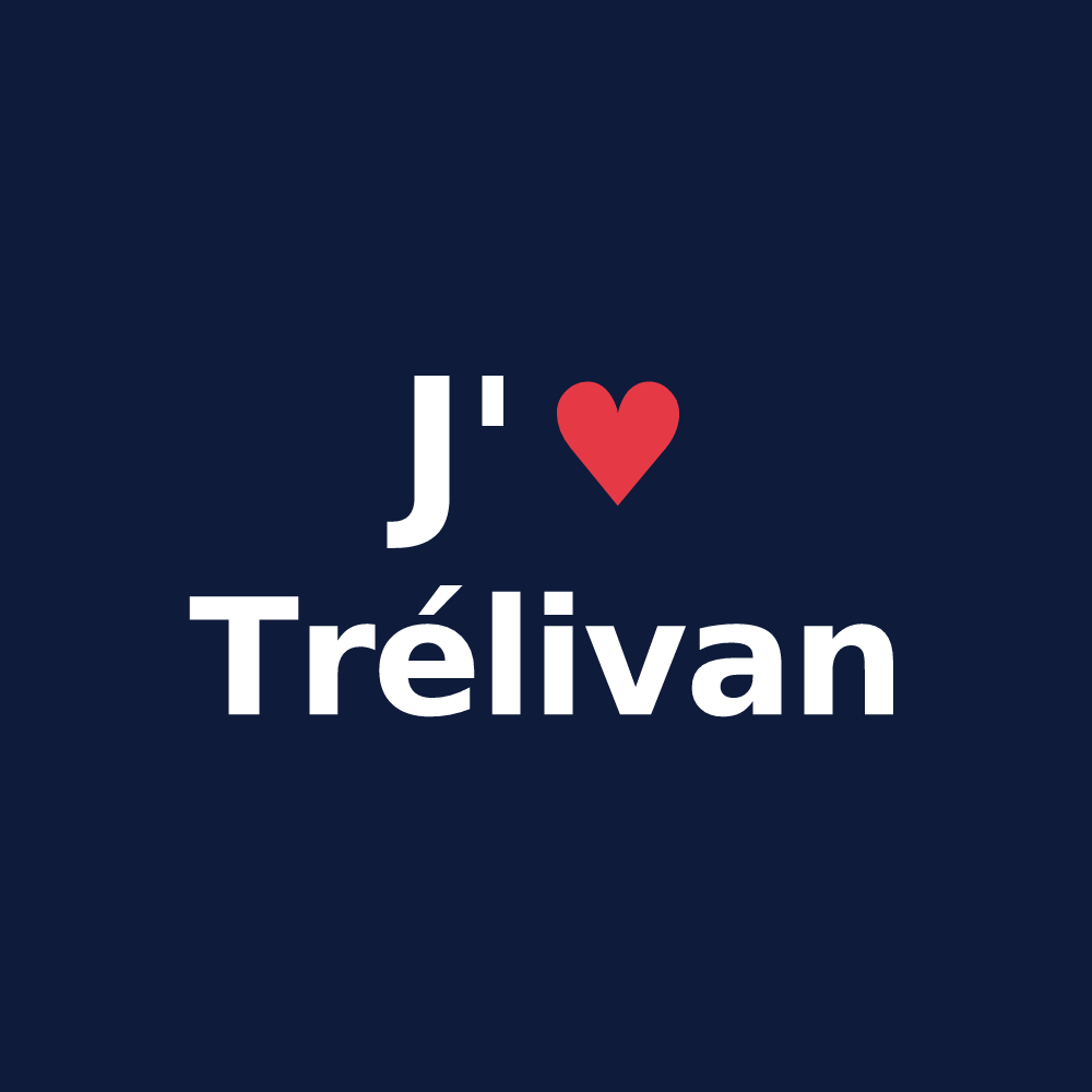 T-shirt personnalisé Trélivan — design J'aime Trélivan