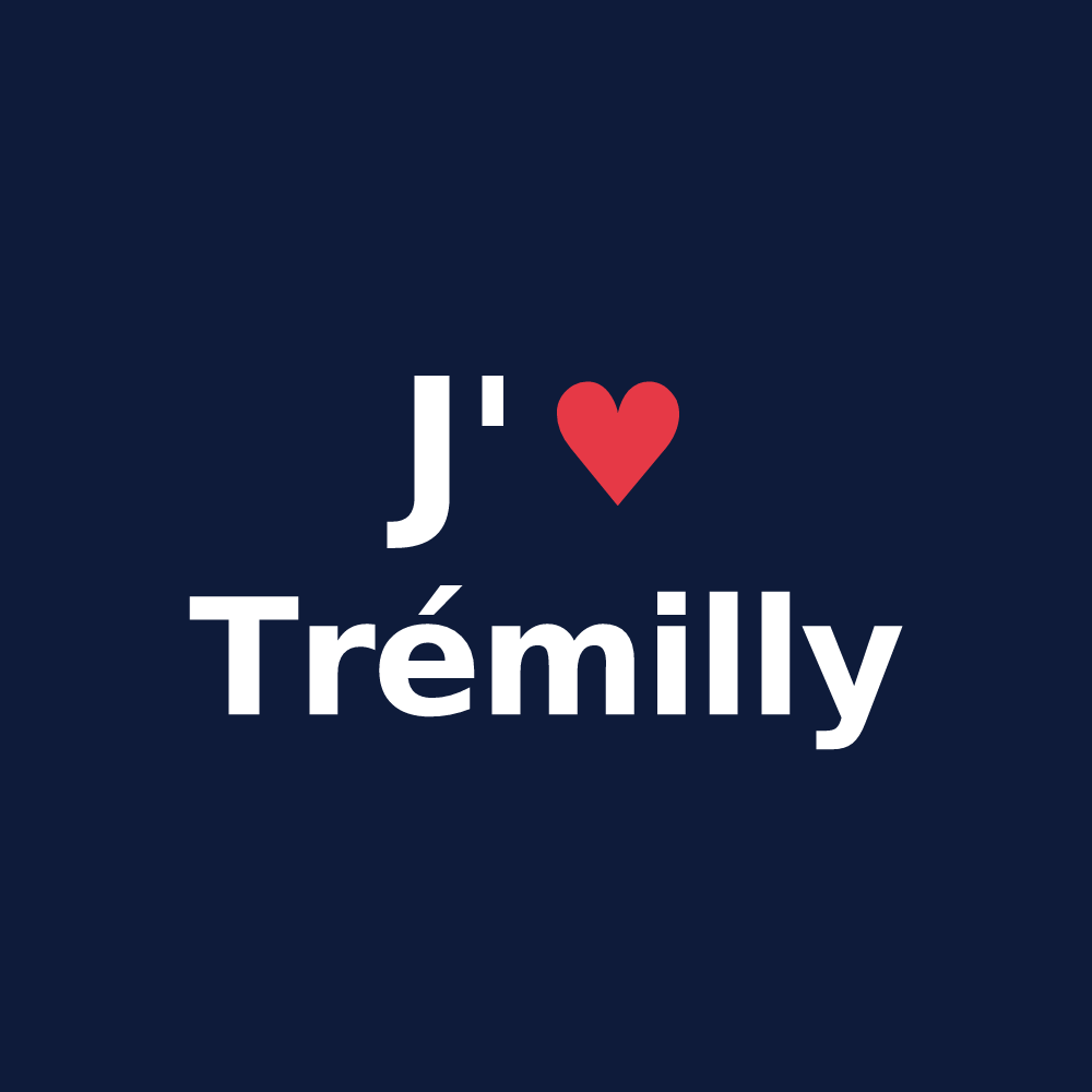 T-shirt personnalisé Trémilly — design J'aime Trémilly