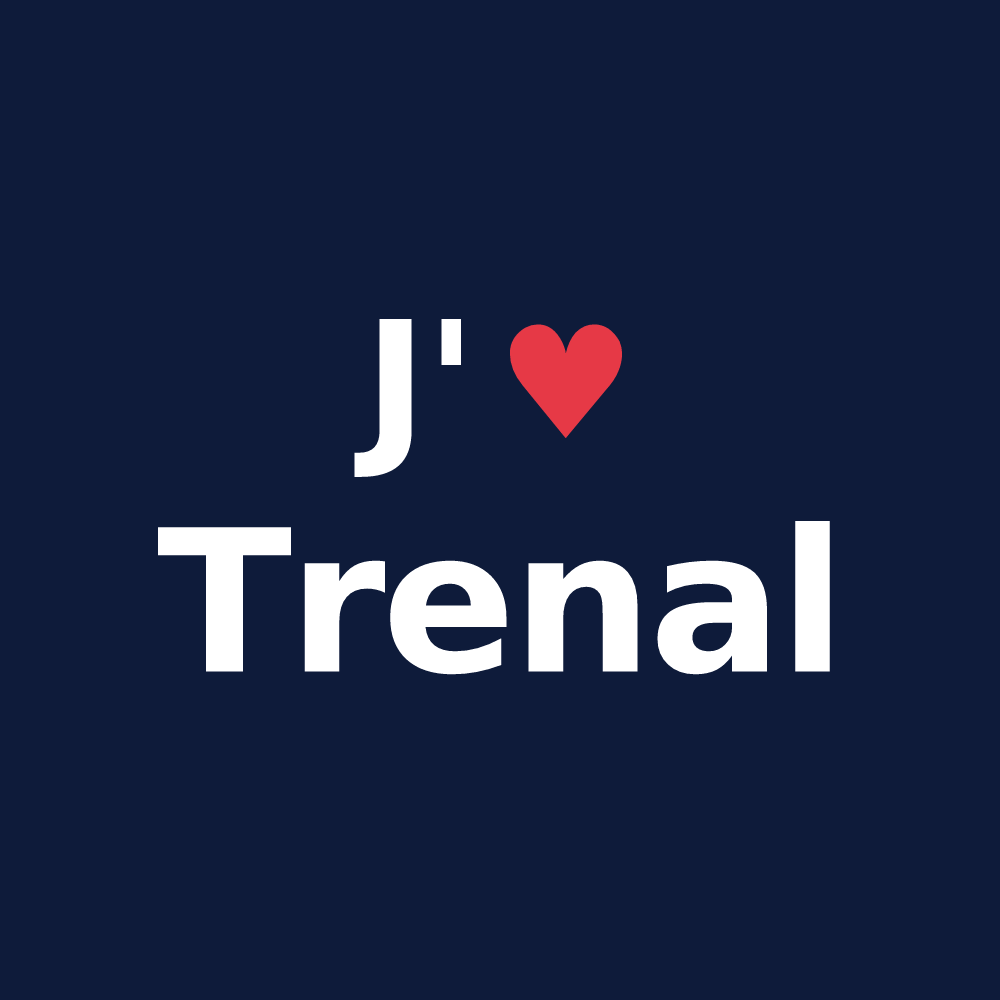 T-shirt personnalisé Trenal — design J'aime Trenal