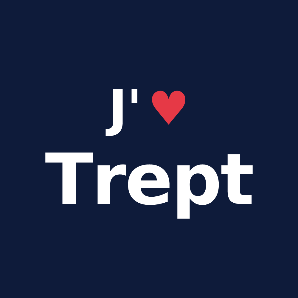 T-shirt personnalisé Trept — design J'aime Trept