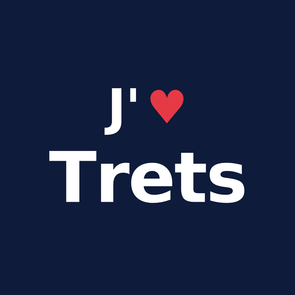 T-shirt personnalisé Trets — design J'aime Trets
