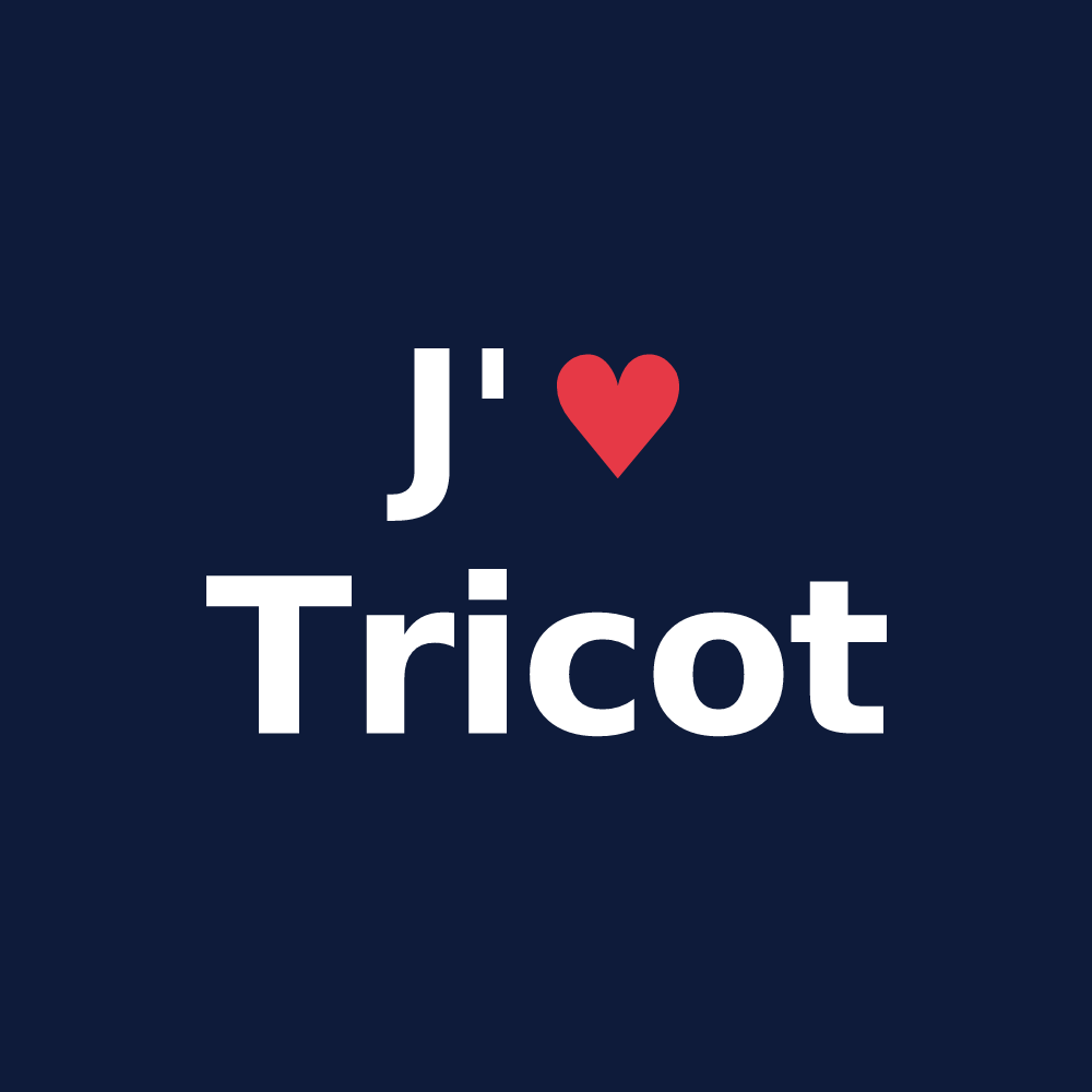 T-shirt personnalisé Tricot — design J'aime Tricot