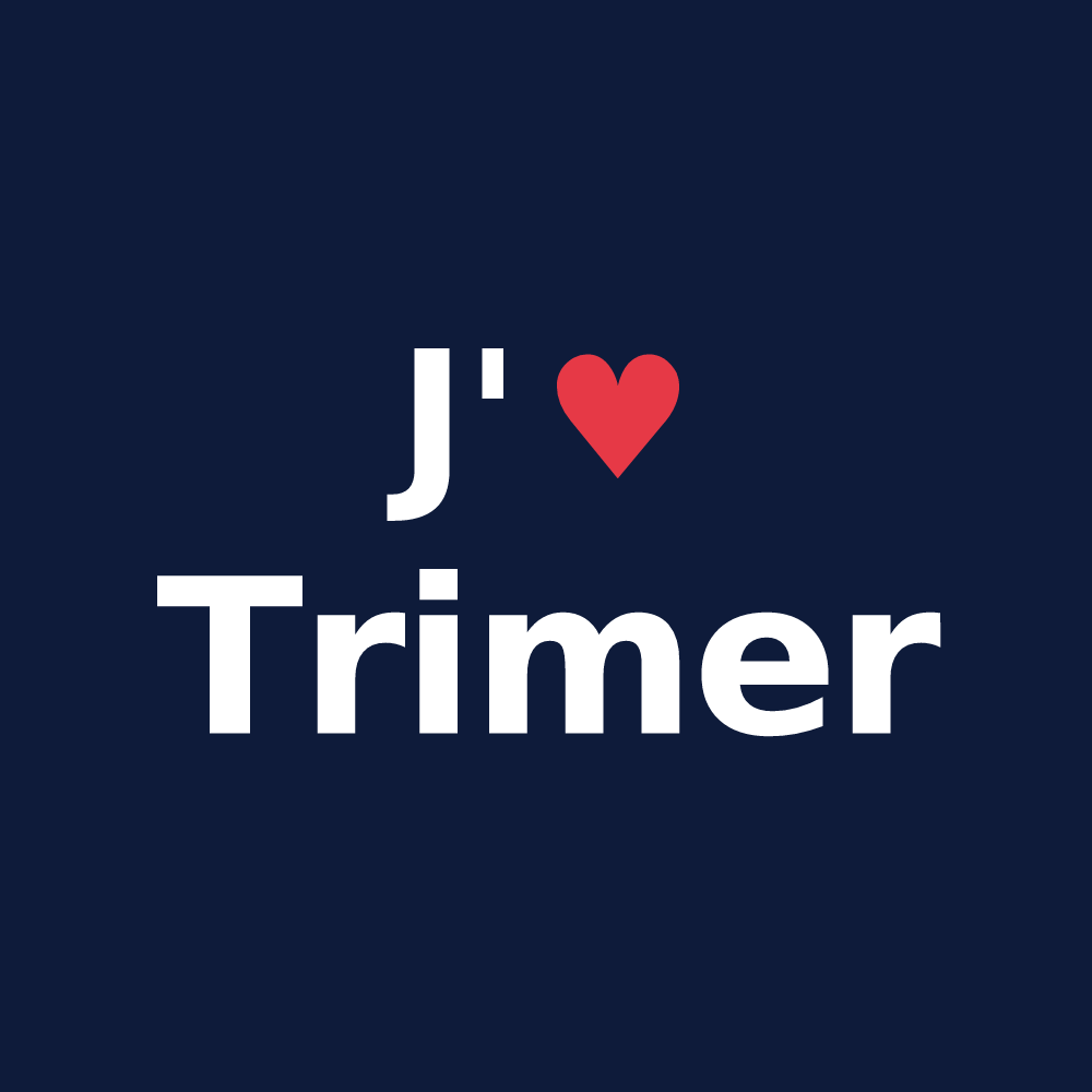 T-shirt personnalisé Trimer — design J'aime Trimer