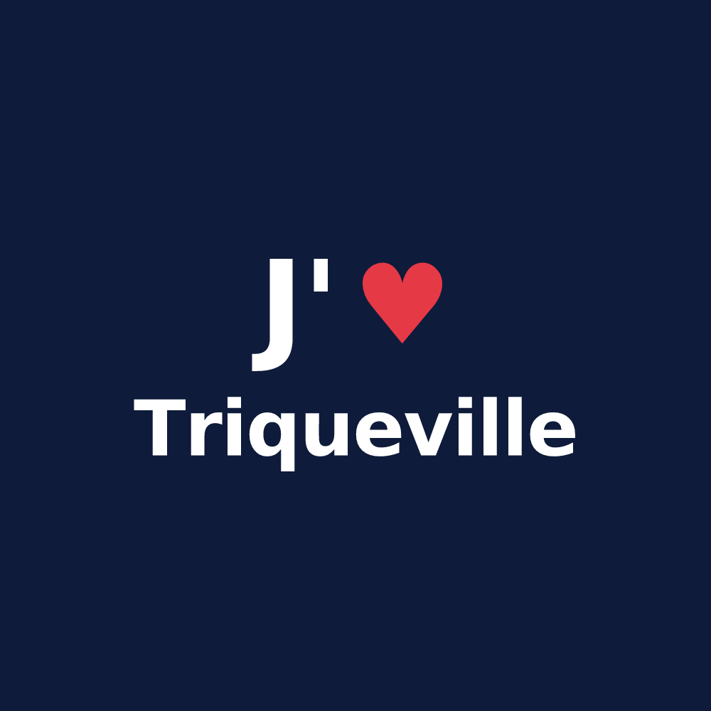 T-shirt personnalisé Triqueville — design J'aime Triqueville