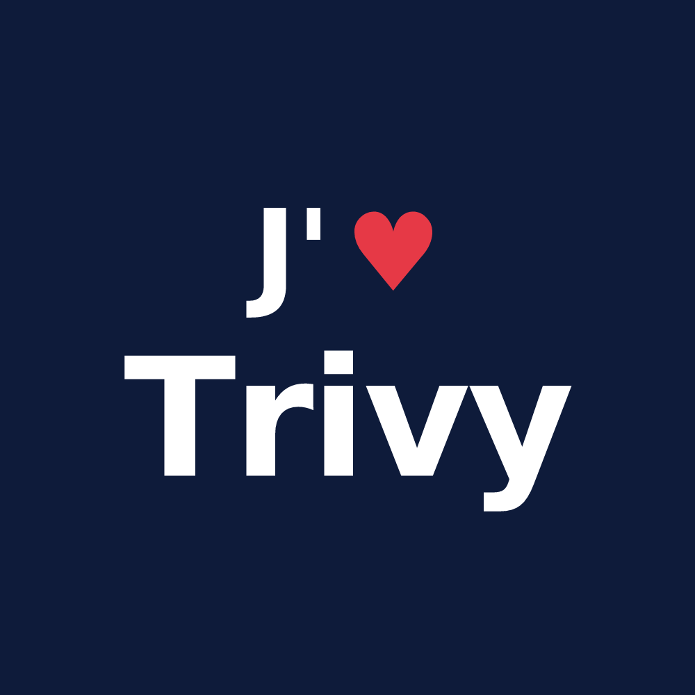 T-shirt personnalisé Trivy — design J'aime Trivy
