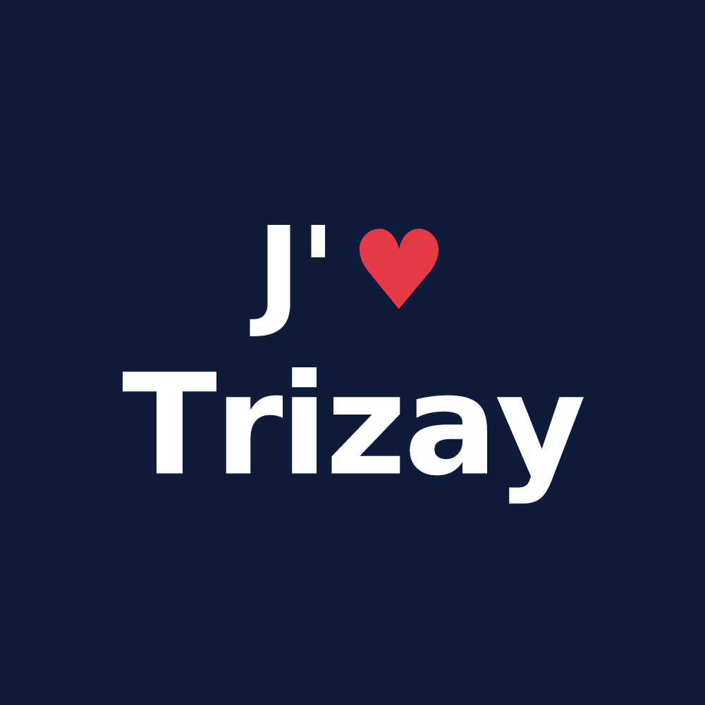 T-shirt personnalisé Trizay — design J'aime Trizay