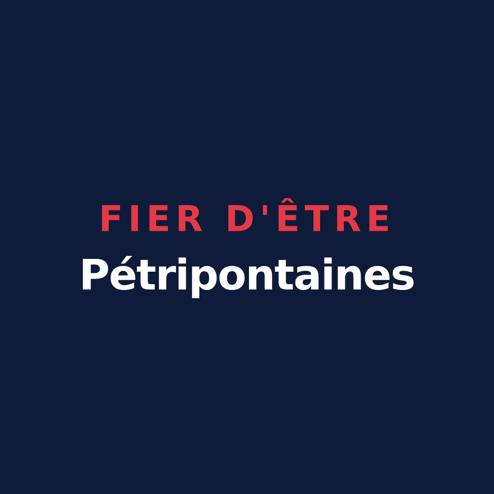 T-shirt « Fier d'être Pétripontaines » — design pour Trois-Rivières