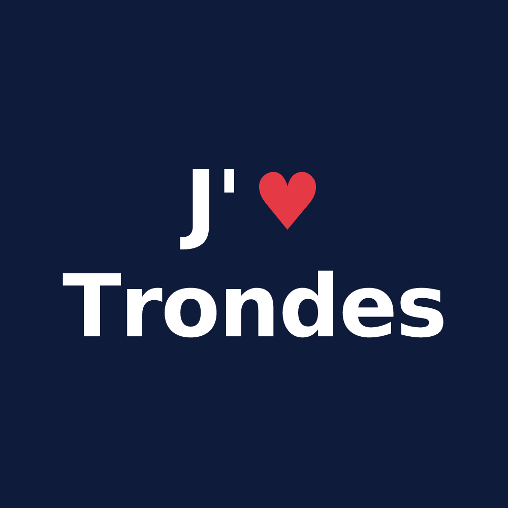 T-shirt personnalisé Trondes — design J'aime Trondes