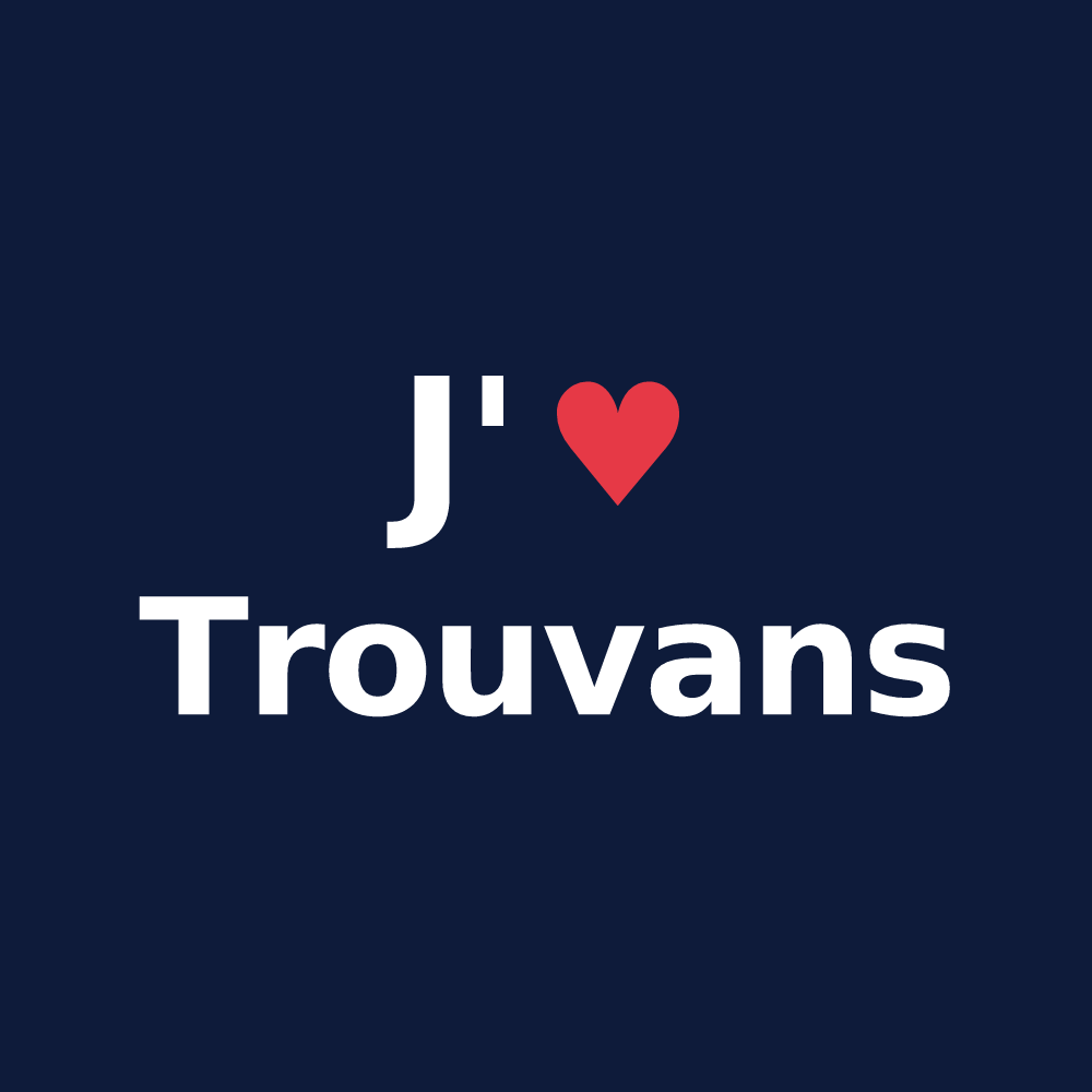 T-shirt personnalisé Trouvans — design J'aime Trouvans