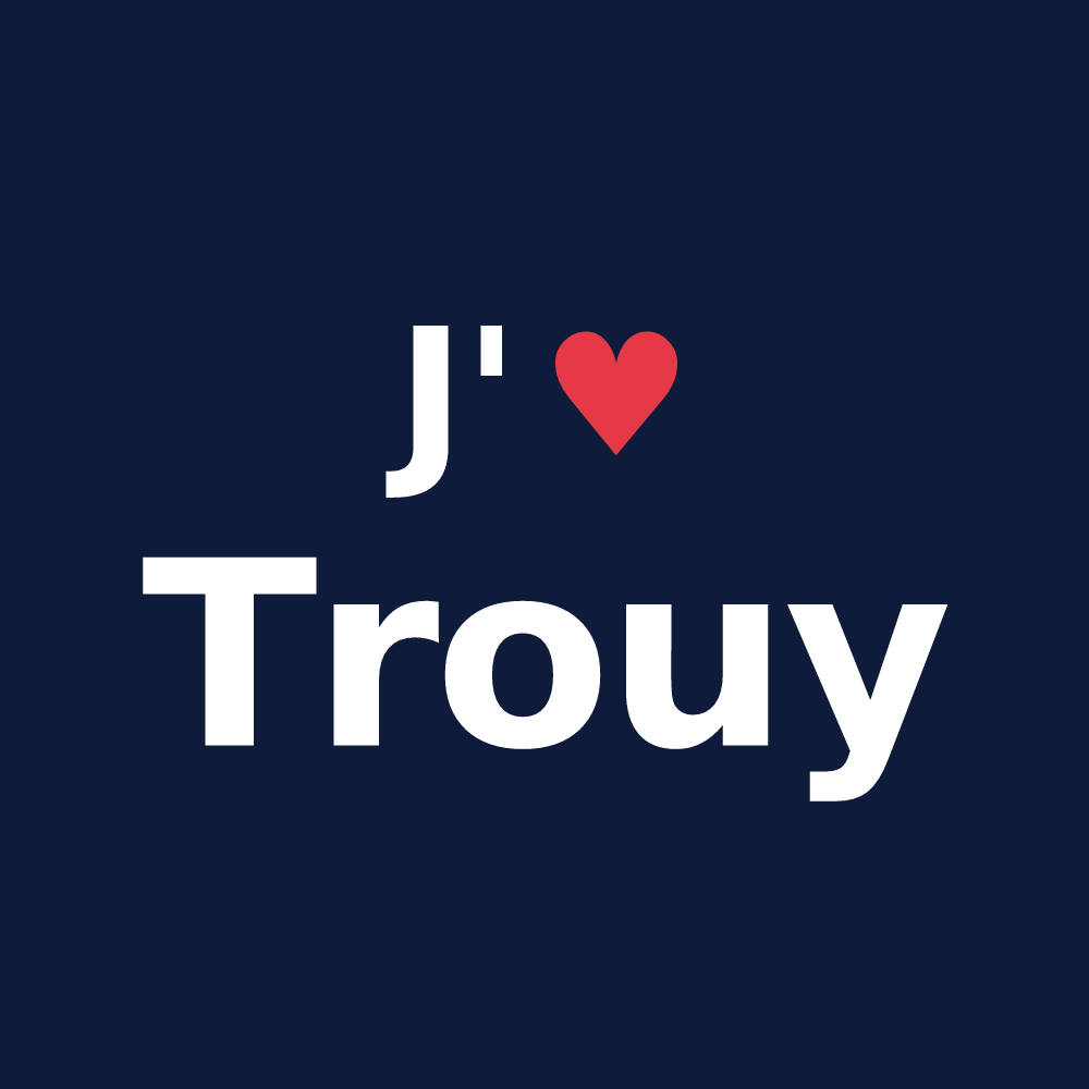 T-shirt personnalisé Trouy — design J'aime Trouy