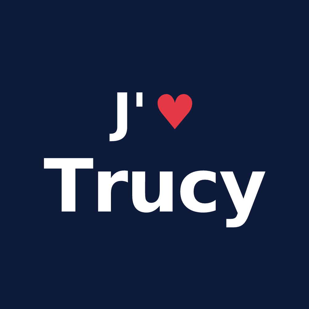 T-shirt personnalisé Trucy — design J'aime Trucy