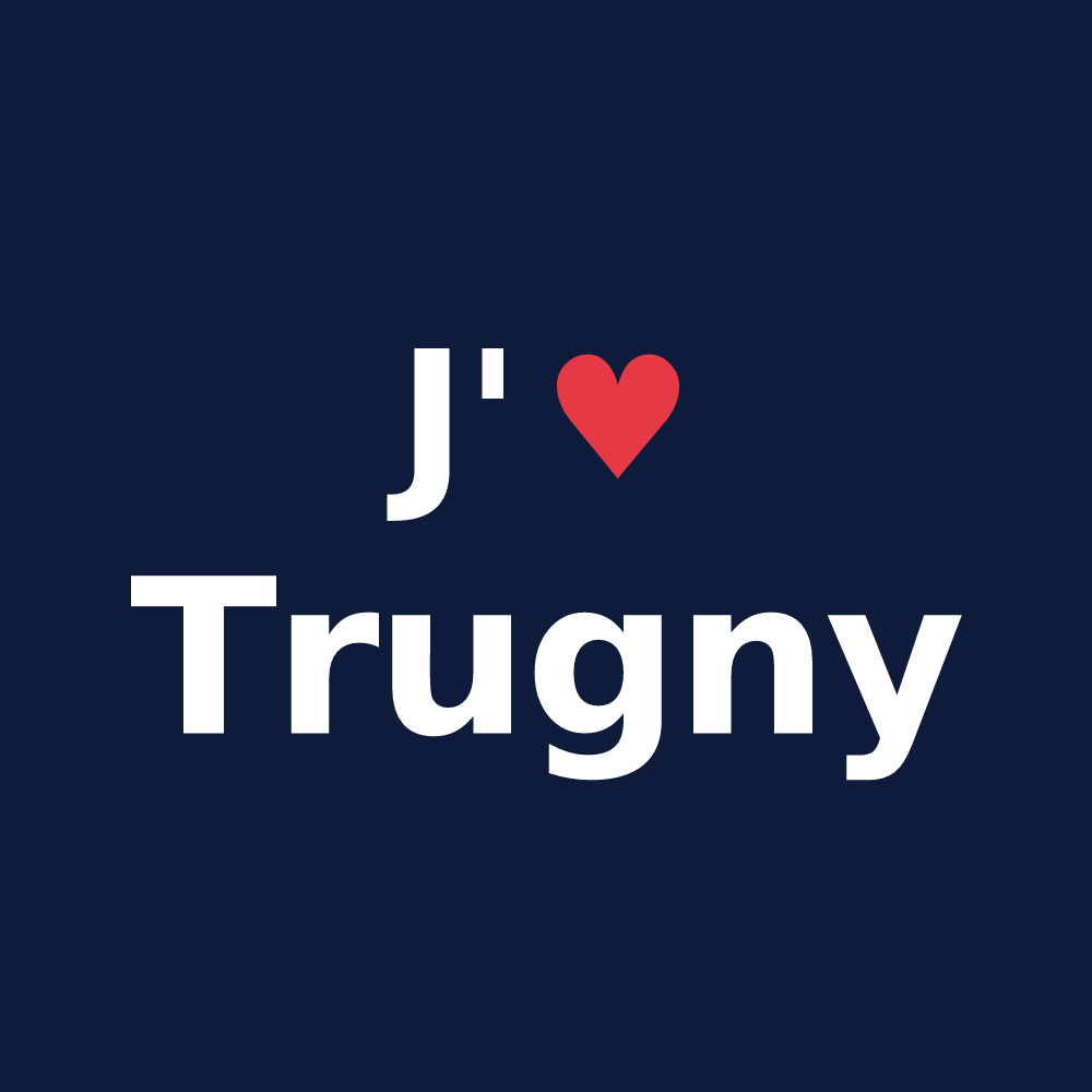 T-shirt personnalisé Trugny — design J'aime Trugny