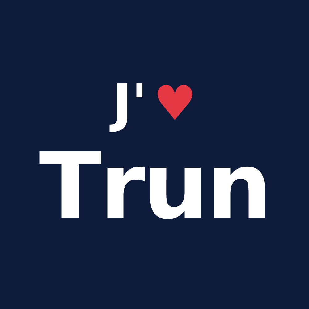 T-shirt personnalisé Trun — design J'aime Trun