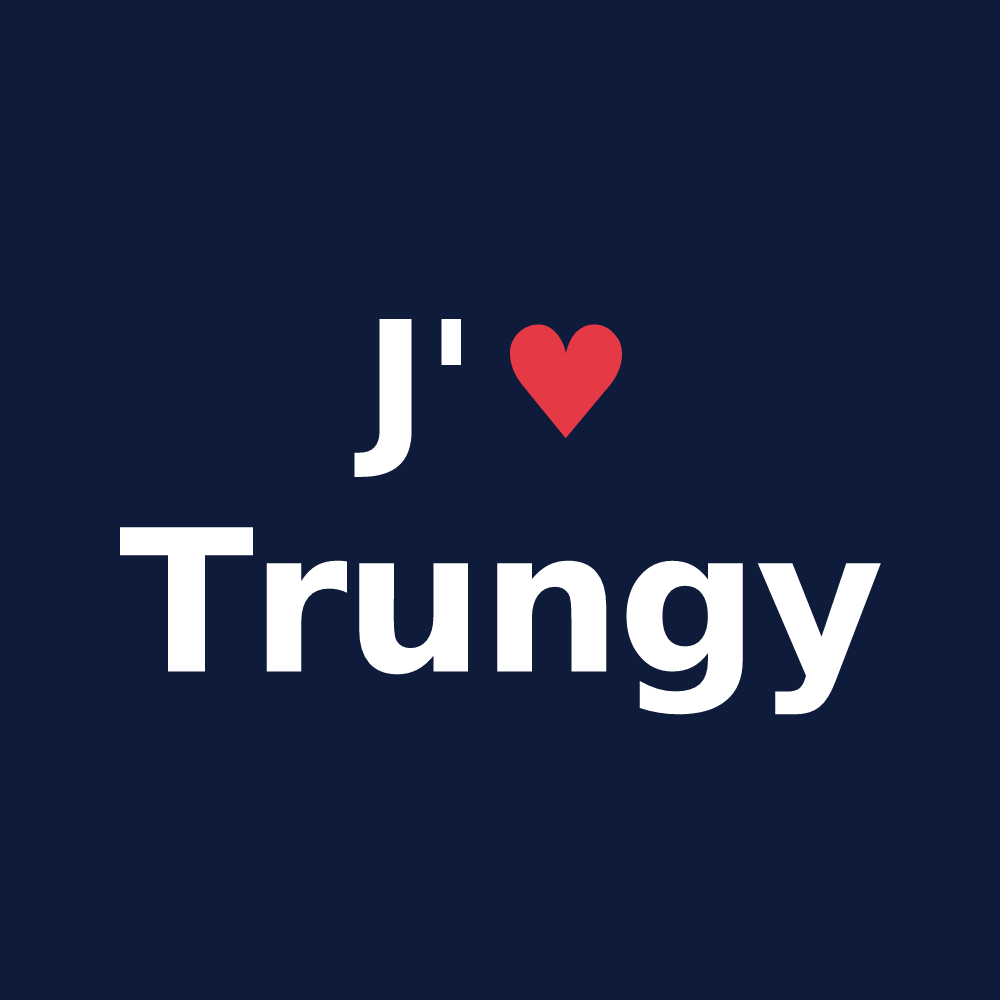 T-shirt personnalisé Trungy — design J'aime Trungy