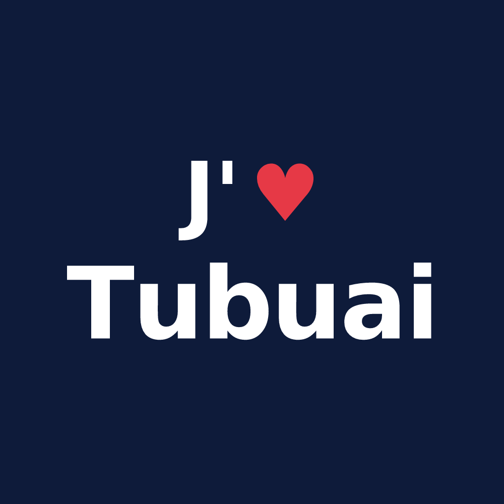 T-shirt personnalisé Tubuai — design J'aime Tubuai