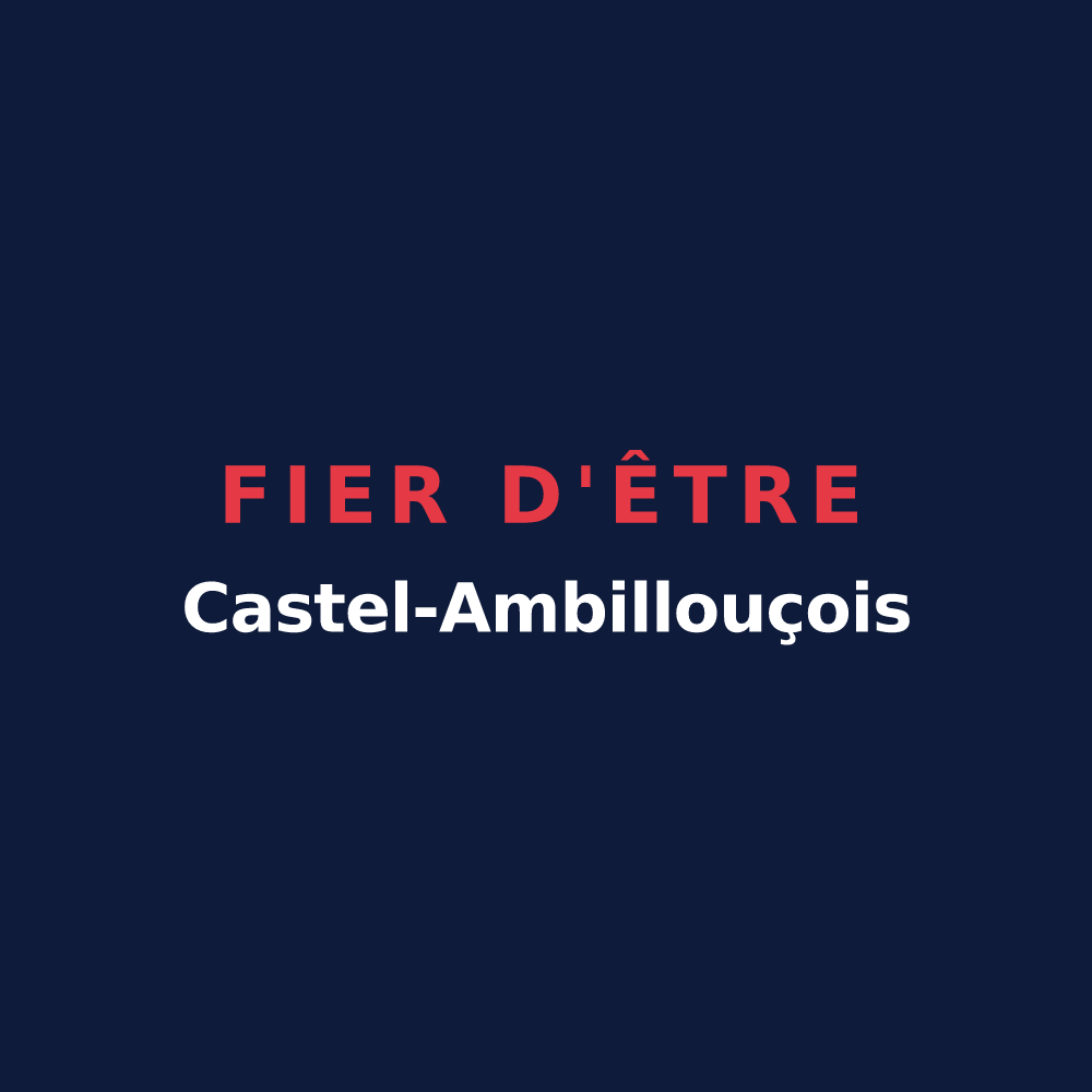 T-shirt « Fier d'être Castel-Ambillouçois » — design pour Tuffalun