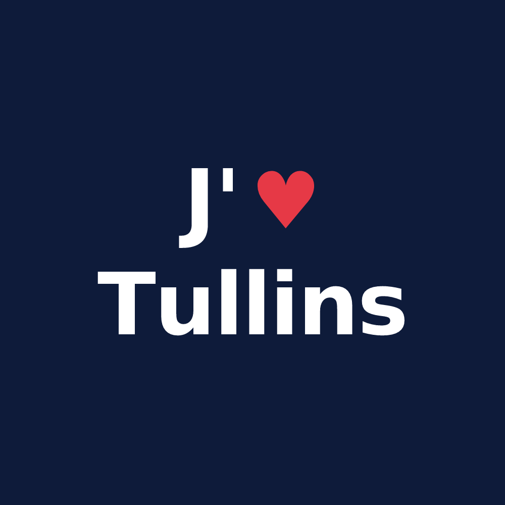 T-shirt personnalisé Tullins — design J'aime Tullins