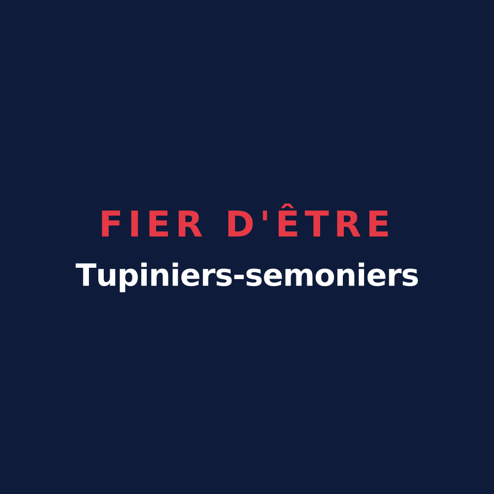 T-shirt « Fier d'être Tupiniers-semoniers » — design pour Tupin-et-Semons
