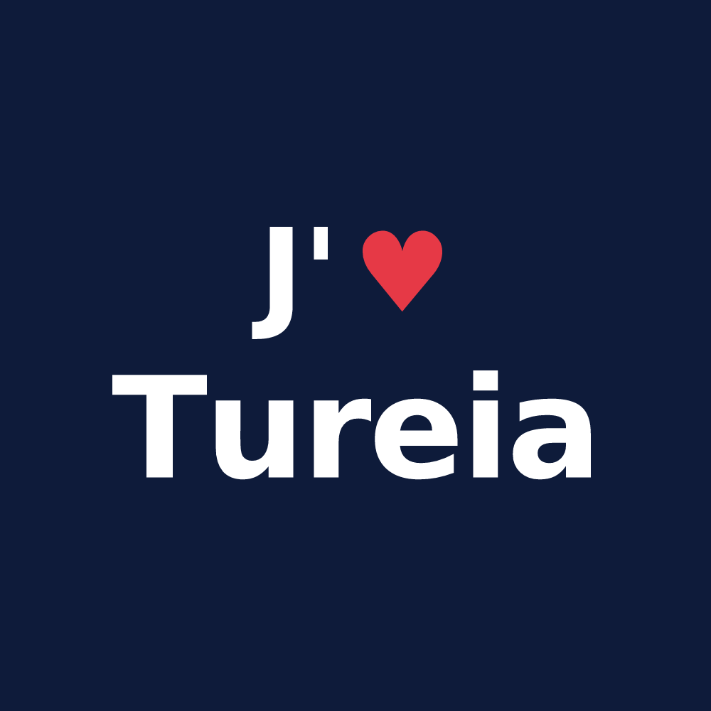 T-shirt personnalisé Tureia — design J'aime Tureia