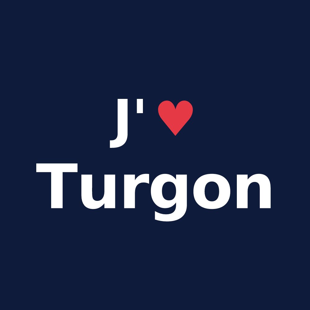 T-shirt personnalisé Turgon — design J'aime Turgon