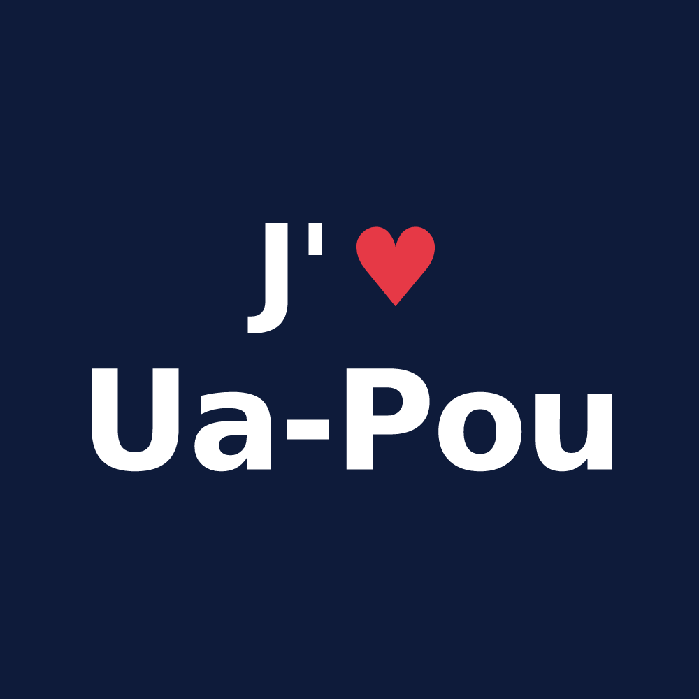 T-shirt personnalisé Ua-Pou — design « J'aime Ua-Pou » imprimé sur le t-shirt