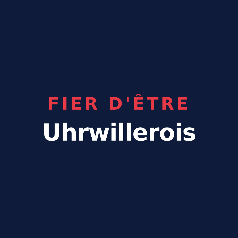 T-shirt « Fier d'être Uhrwillerois » — design pour Uhrwiller